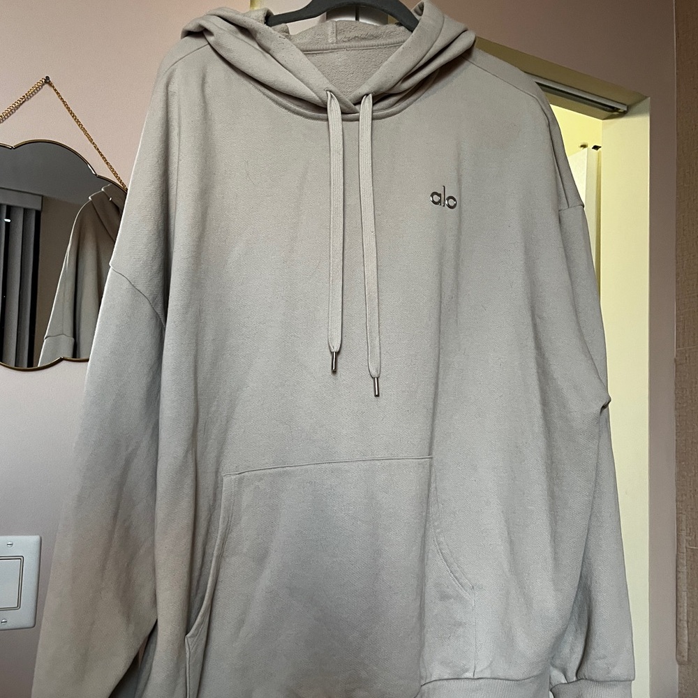 ALO Yoga Cream Hoodie & Sweatpants
